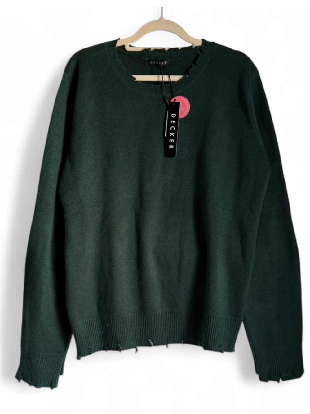 Decker Woman’s Forest Green Crewneck Sweater